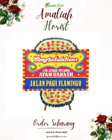 Sewa Papan Bunga Wujil